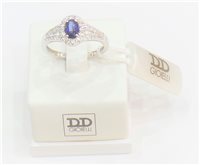 Anello Davite & Delucchi Donna in Oro bianco Zaffiro 0.6 Ct 54025068DD-15 - 54025068DD-15